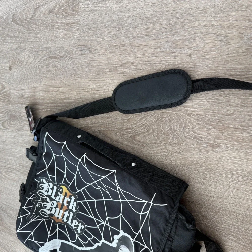 Black Butler II Claude Faustus Messenger Bag Gothic Spider Web Great Eastern NEW
